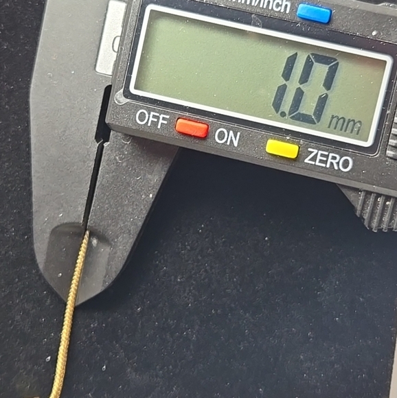 CP Branded Gold Tone Necklace With Large Blue Tone Stone Pendant 16" - Picture 5 of 11